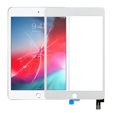iPad mini 5 A2133 Glasskärm med Digitizer och OCA - Vit