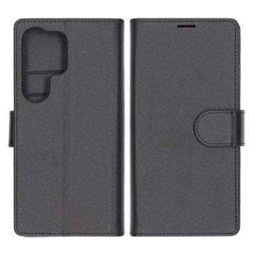 Samsung Galaxy S25 Ultra Plånboksfodral med Stativ - Svart