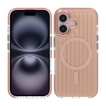 Mönstrat TPU Skal till iPhone 16 med MagSafe - Guld