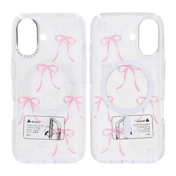 Mobilskal Magsafe till iPhone 16 - Transparent med rosett