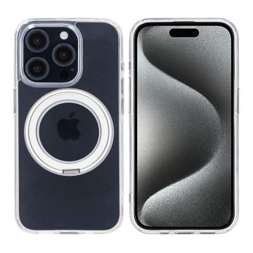 iPhone 15 Pro Mobilskal med Magsafe Stativ - Transparent