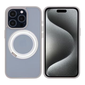 iPhone 15 Pro Mobilskal med Magsafe Stativ - Grå