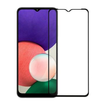 Skärmskydd Samsung Galaxy A22 5G - 3D Härdat Glas Svart (miljö)- G-SP.se