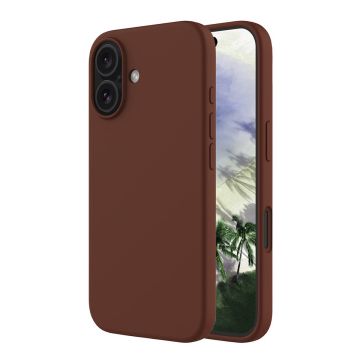 Rvelon Mobilskal Silikon MagSafe för iPhone 16 - Brun