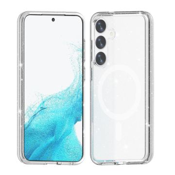 Samsung Galaxy S24 Plus Mobilskal Glitter Magsafe - Transparent