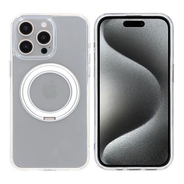 iPhone 15 Pro Max Mobilskal med Magsafe Stativ - Transparent