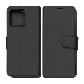 Motorola Edge 40 Neo 5G Plånboksfodral med Stativ - Svart