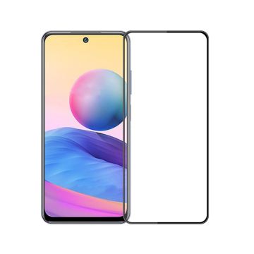 Skärmskydd Xiaomi Redmi Note 10 5G - 3D Härdat Glas Svart- G-SP.se