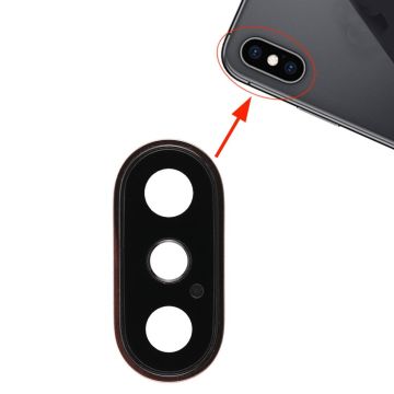 iPhone XS/XS Max Kameralins med Ram - Guld- G-SP.se