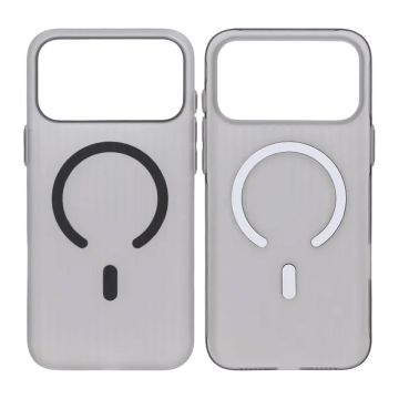 Mobilskal Korrugerad för iPhone 17 Pro Max - Frostat Grå