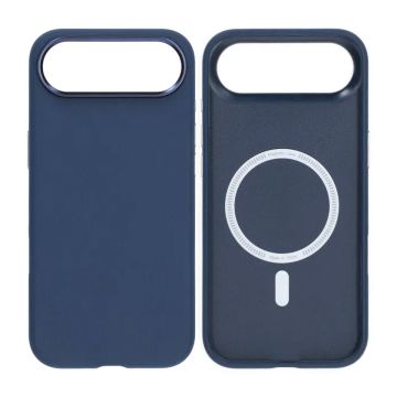 Mobilskal Konstläder med Kameraskydd för iPhone Air - Blå