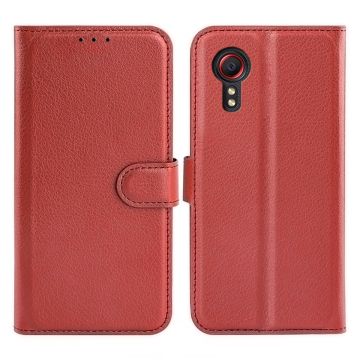 Samsung Galaxy XCover 7 Plånboksfodral med Stativ - Brun