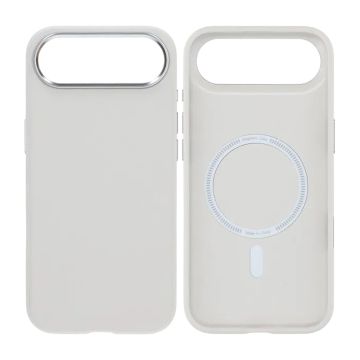 Mobilskal Konstläder med Kameraskydd för iPhone Air - Vit