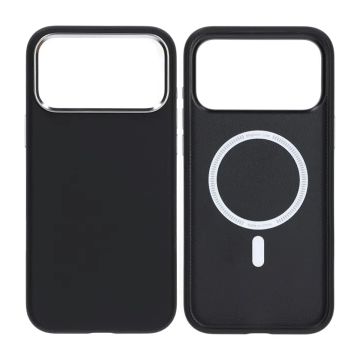 Mobilskal för iPhone 17 Pro Max - Kameraskydd Svart PU-läder