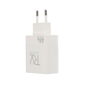 Rvelon 45W USB-C x2 GaN Väggladdare