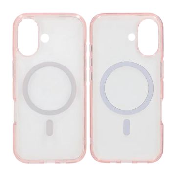 Mobilskal TPU Magsafe för iPhone 17 - Rosa Transparent