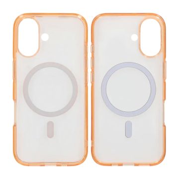 Mobilskal TPU Magsafe för iPhone 17 - Orange Transparent