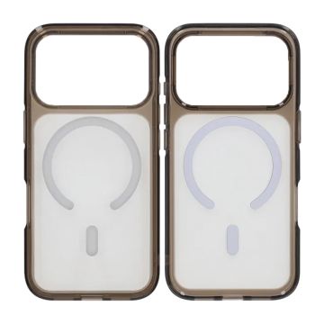 Mobilskal TPU Magsafe för iPhone 17 Pro - Svart Transparent