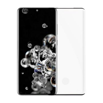 Skärmskydd och kameraskydd Samsung S20 Ultra 5G - 3D Härdat Glas (miljö)- G-SP.se