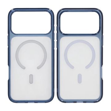 Mobilskal TPU Magsafe för iPhone 17 Pro Max - Blå Transparent