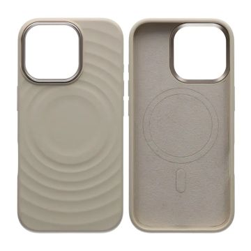 Mobilskal Silikon med Magsafe för iPhone 17 - Beige