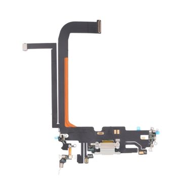 iPhone 13 Pro Max Laddkontakt med Flexkabel Original - Vit