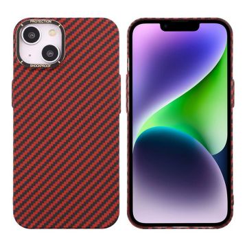 iPhone 15 Mobilskal i Kolfiber - Röd- G-SP.se