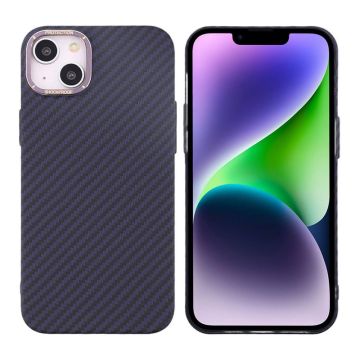 iPhone 15 Plus Mobilskal i Kolfiber - Lila- G-SP.se