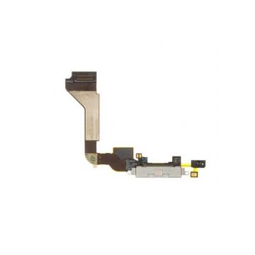 iPhone 4 Laddkontakt Flexkabel - Vit- G-SP.se