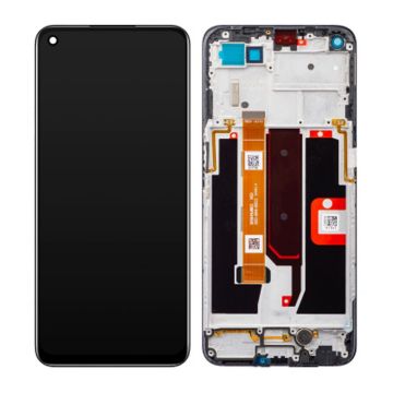 OPPO A74 5G Skärm med LCD Display & Ram Original - Svart- G-SP.se