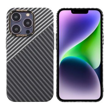 Kolfiber Skal iPhone 14 Pro - Svart & Vit- G-SP.se