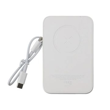 Powerbank med Magsafe Rvelon 5000 mAh - Vit- G-SP.se