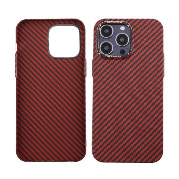 Kolfiber Skal iPhone 14 Pro Max - Röd- G-SP.se