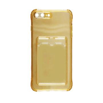 iPhone 7/8 Plus Stöttåligt Skal med Korthållare - Gul- G-SP.se