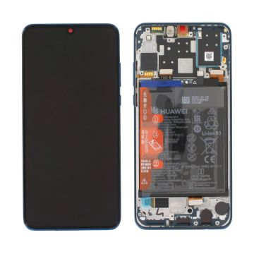 Huawei P30 Lite Edition Skärm/Display med Batteri Original - Blå