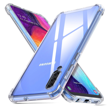 Stöttåligt Mobilskal Samsung Galaxy A70 - Transparent- G-SP.se