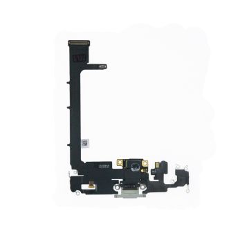 iPhone 11 Pro Max Laddkontakt Flexkabel - Silver- G-SP.se