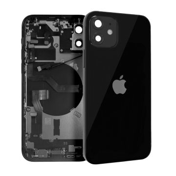 iPhone 12 Baksida med Komplett Ram - Svart- G-SP.se