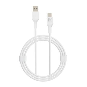 Rvelon USB-A till USB-C Kabel 1M - Vit- G-SP.se