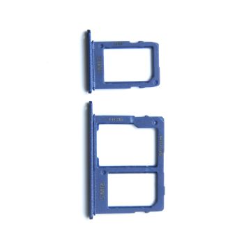 Samsung Galaxy A6 /A6 Plus 2018 SD/Simkortshållare - Blå- G-SP.se