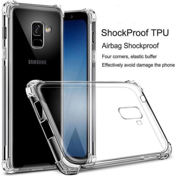 Stöttåligt Skal Samsung Galaxy A6 Plus 2018 - Transparent- G-SP.se